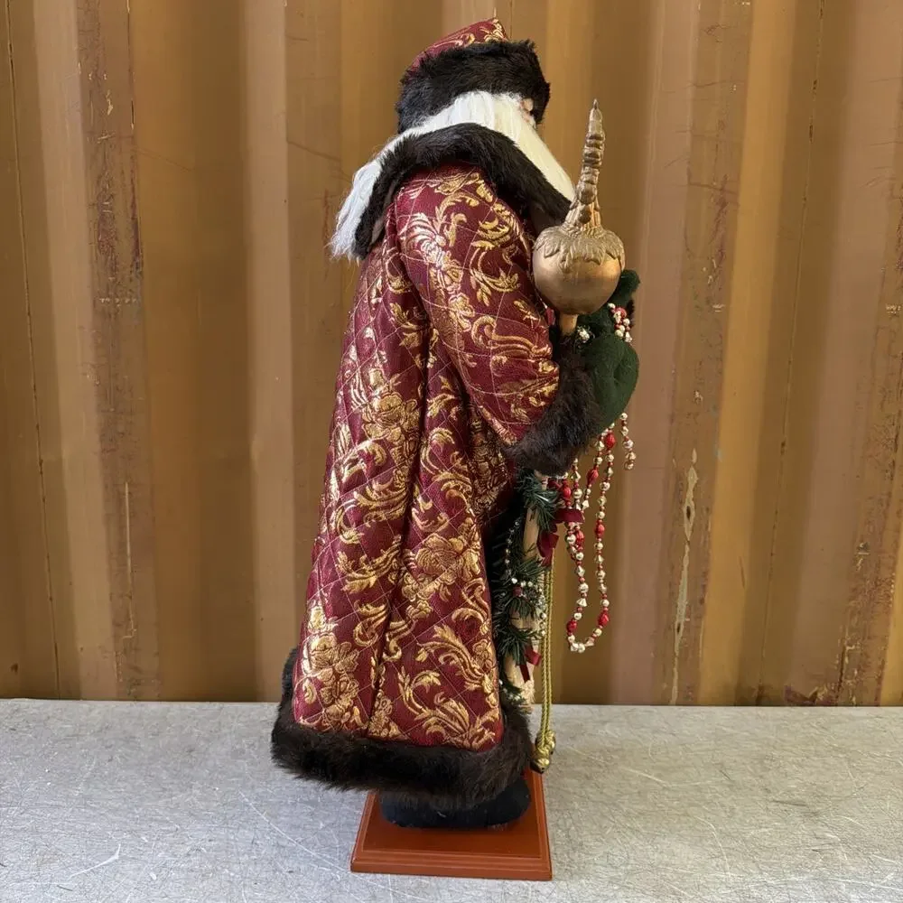 Victorian Santa Claus St Nick Father Christmas Free Standing 3’ Tall Decoration